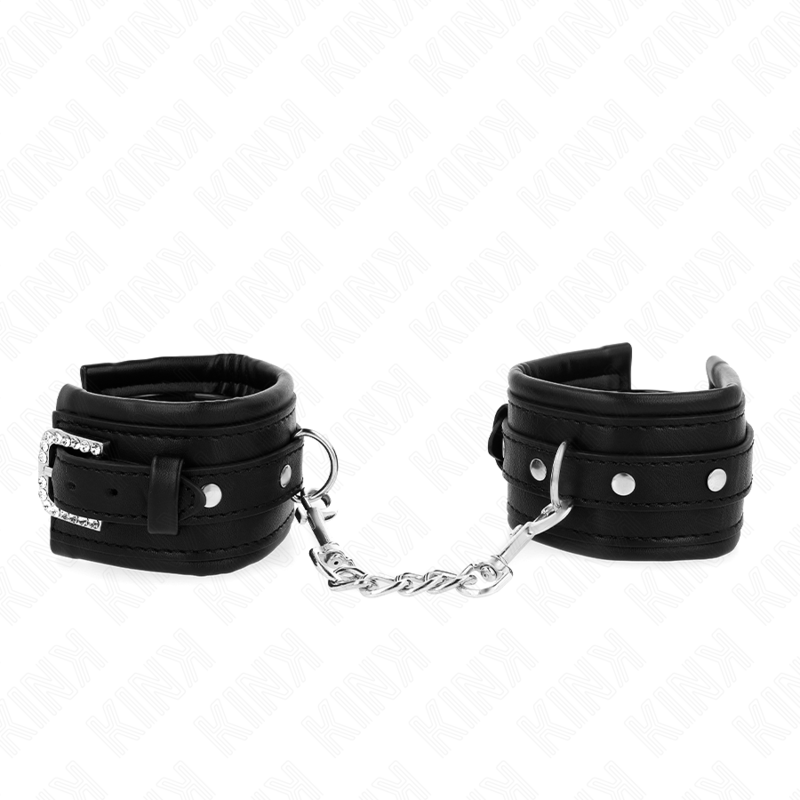 KINK - ZABEZPIECZNIK NA NADGARSTKI Z DRASKIEM KLAMRA CZARNY REGULOWANY 25-32 CM X 5,5 CM