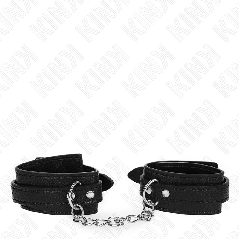 ZABIEGI NA NADGARSTKI KINK - WZÓR WEZA, CZARNE, REGULOWANE 20-28 CM X 5,4 CM