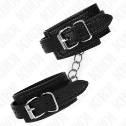 ZABIEGI NA NADGARSTKI KINK - WZÓR WEZA, CZARNE, REGULOWANE 20-28 CM X 5,4 CM