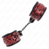 KINK - ZABEZPIECZNIK NA NADGARSTKI W DIAMENTOWY WZÓR CIEMNOCZERWONY REGULOWANY 17-26 CM X 5,5 CM