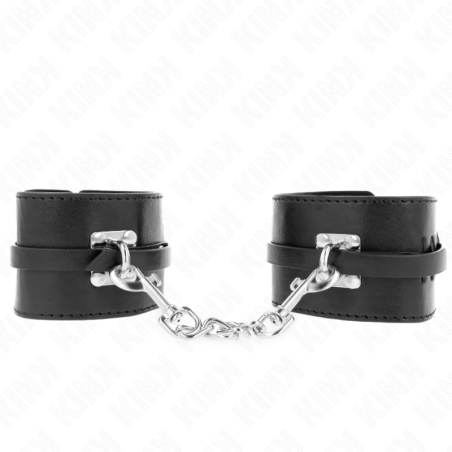 KINK - ZABEZPIECZACZE NA NADGARSTKI DELUXE CZARNE Z REGULACJA 14,5-21 CM X 6 CM