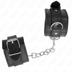 KINK - PROSTE ZAPIECIE NA NADGARSTKI CZARNE REGULOWANE 20-23 CM X 5,5 CM
