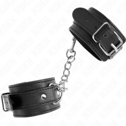 KINK - CIENKIE ZAPIECIA NA NADGARSTKI CZARNE Z REGULACJA 21-33 CM