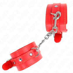 KINK - CIENKIE ZAPIECIA NA NADGARSTKI CZERWONE Z REGULACJA 21-33 CM
