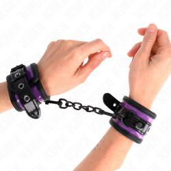 KINK - NEOPRENOWE OPTYCZKI NA NADGARSTKI JASNOFIOLETOWE REGULOWANE 21-28 CM X 5 CM