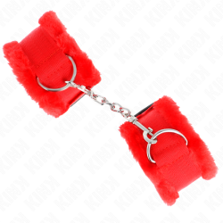 KINK - OKLADKI NA NADGARSTKI CZERWONE, REGULOWANE 17-31 CM X 7 CM