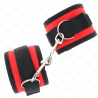 KINK - NYLONOWE ZAPIECIA NA NADGARSTKI CZERWONE-CZARNE MODEL 2 Z REGULACJA 18-35 CM X 6 CM