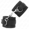 KINK - NYLONOWE ZAPIECIE NA NADGARSTKI NA HACZYKI I PETLE CZARNY MODEL 2 REGULOWANY 18-35 CM X 6 CM