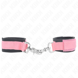 KINK - REGULOWANE NEOPRENOWE ZAPIECIA NA NADGARSTKI RÓZOWE Z REGULACJA 22-34 CM