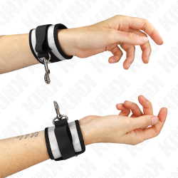 KINK - NEOPRENOWE MANKIETY NA NADGARSTKI SZARY 23 X 5 CM