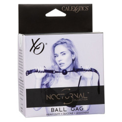 CALEXOTICS - NOCTURNAL BALL GAG SILIKON CZARNY
