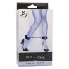 CALEXOTICS - NOCTURNAL ANKLE CUCFFS SKÓRZANE REGULOWANE CZARNE