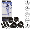 CALEXOTICS - NOCTURNAL BED RESTRAINTS SKÓRZANE REGULOWANE CZARNE