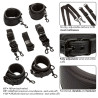 CALEXOTICS - NOCTURNAL BED RESTRAINTS SKÓRZANE REGULOWANE CZARNE