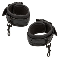 CALEXOTICS - NOCTURNAL BED RESTRAINTS SKÓRZANE REGULOWANE CZARNE