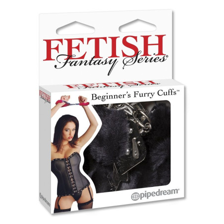 FETISH FANTASY SERIES - FUTRO MANKIETY CZARNE