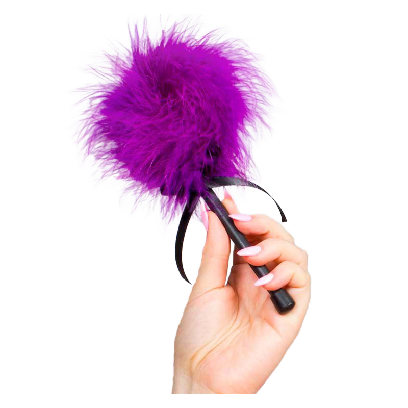 SECRETPLAY - PINK PURPLE MARABOU DUSTER SECRETPLAY - PINK PURPLE MARABOU DUSTER