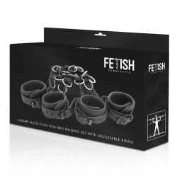 FETISH SUBMISSIVE - LUKSUSOWY KOMPLET PASOW Z NOPRENOWA PODSZEWKA