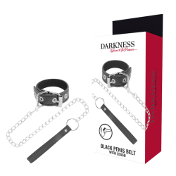 DARKNESS - PIERSCIONEK NA PENIS Z PASKIEM