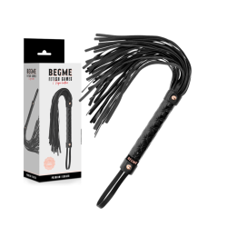 BEGME - FLOGGER Z WEGANSKIEJ SKORY W BLACK EDITION