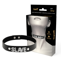 COQUETTE CHIC DESIRE - SLAVE WEGANSKI CHOKER SKORZANY
