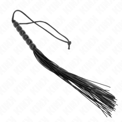 KINK - MINI SILIKONOWY BICZ Z 6 CZARNYMI KORALIKAMI 26 CM