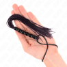 KINK - MINI SILIKONOWY BICZ Z 6 CZARNYMI KORALIKAMI 26 CM