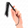 KINK - MINI SILIKONOWY BICZ Z 6 CZARNYMI KORALIKAMI 26 CM
