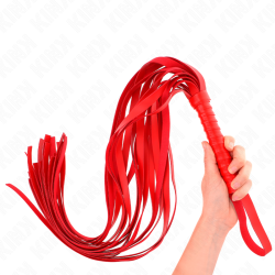 KINK - CZERWONY BICZ Z KRÓTKA UCHWYTEM DLUGI OGON 70 CM