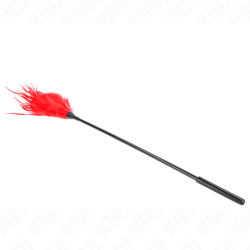KINK - WIELE CZERWONYCH PIÓREK LASKACYCH 45 CM