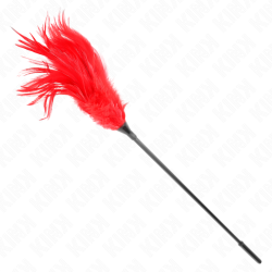 KINK - WIELE CZERWONYCH PIÓREK LASKACYCH 45 CM