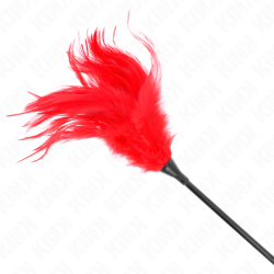 KINK - WIELE CZERWONYCH PIÓREK LASKACYCH 45 CM
