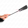 KINK - LASKACE PIÓRKA Z RÓZOWA KOLKA WSTEZKOWA 49 CM