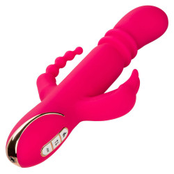 CALEXOTICS - JACK FANTASY TRIPLE HEATED WIBRATOR RÓZOWY KRÓLICZEK