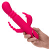 CALEXOTICS - JACK FANTASY TRIPLE HEATED WIBRATOR RÓZOWY KRÓLICZEK