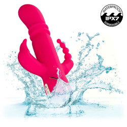 CALEXOTICS - JACK FANTASY TRIPLE HEATED WIBRATOR RÓZOWY KRÓLICZEK