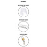 HIDDEN DESIRE - EXTREME CHASTITY COCK CAGE ACRYLIC ADJUSTABLE CLEAR