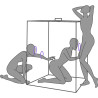 SECRET DOME - KINK CLUB CABIN SCANDALE FIOLETOWY
