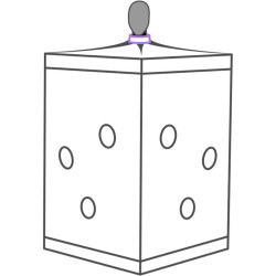 SECRET DOME - KINK CLUB CABIN SCANDALE PURPLE