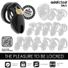 ADDICTED TOYS LOCKED - ZABRONIONE SKRZYNKI PENIS CAGE 10 CM