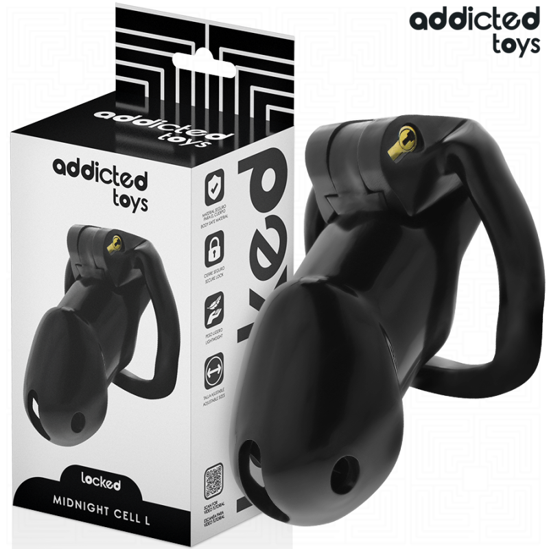 ADDICTED TOYS LOCKED - MINDNIGHT CELL PENIS CAGE ROZMIAR L