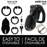 ADDICTED TOYS LOCKED - GAIOLA DE PÊNIS CELL MINDNIGHT TAMANHO L