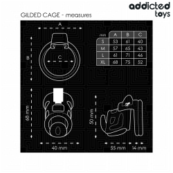 ADDICTED TOYS LOCKED - KLATKA NA PENISA 8,5 CM