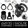 ADDICTED TOYS LOCKED - ETERNAL LOCK PENIS CAGE 9 CM