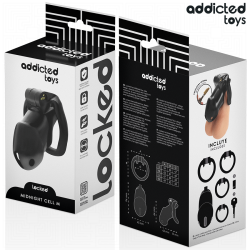 ADDICTED TOYS LOCKED - MINDNIGHT CELL PENIS CAGE 4.2 CM ROZMIAR M