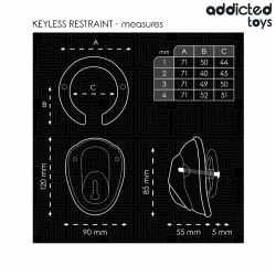 ADDICTED TOYS LOCKED - BEZKLUCZYKOWA KLATKA NA PENISA 11,5 CM