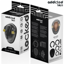 ADDICTED TOYS LOCKED - BEZKLUCZYKOWA KLATKA NA PENISA 11,5 CM