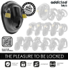 ADDICTED TOYS LOCKED - BEZKLUCZYKOWA KLATKA NA PENISA 11,5 CM