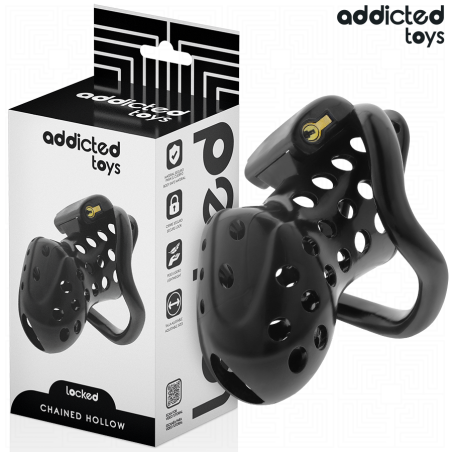 ADDICTED TOYS LOCKED - ŁAŃCUCHOWY PENIS WKLĘSŁY KLATKA 10,5 CM