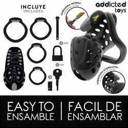 ADDICTED TOYS LOCKED - ŁAŃCUCHOWY PENIS WKLĘSŁY KLATKA 10,5 CM
